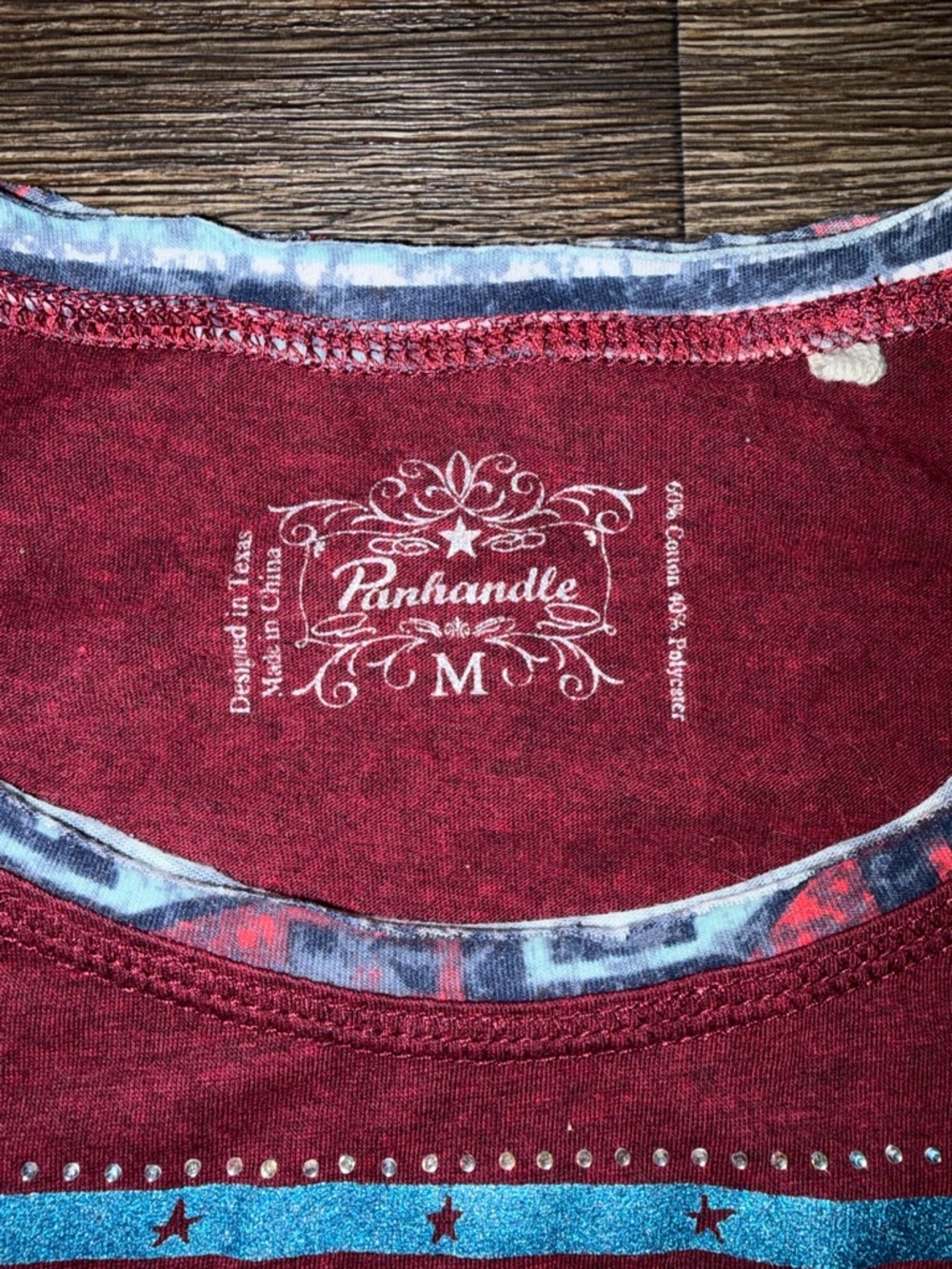 NWOT Women’s Western Panhandle Long Sleeve Earn Your Spurs Rodeo Spirit Size M - Picture 2 of 7
